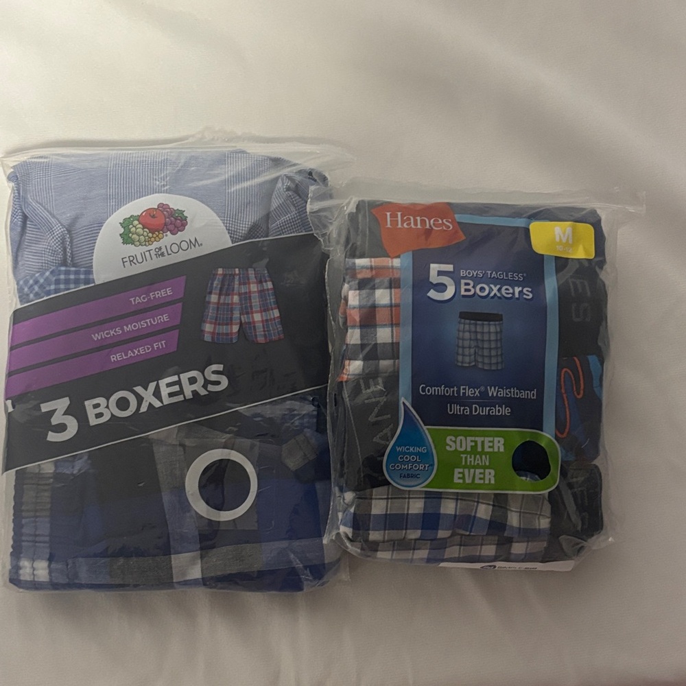 Fruit of the Loom and Hanes Boys' Boxer Set